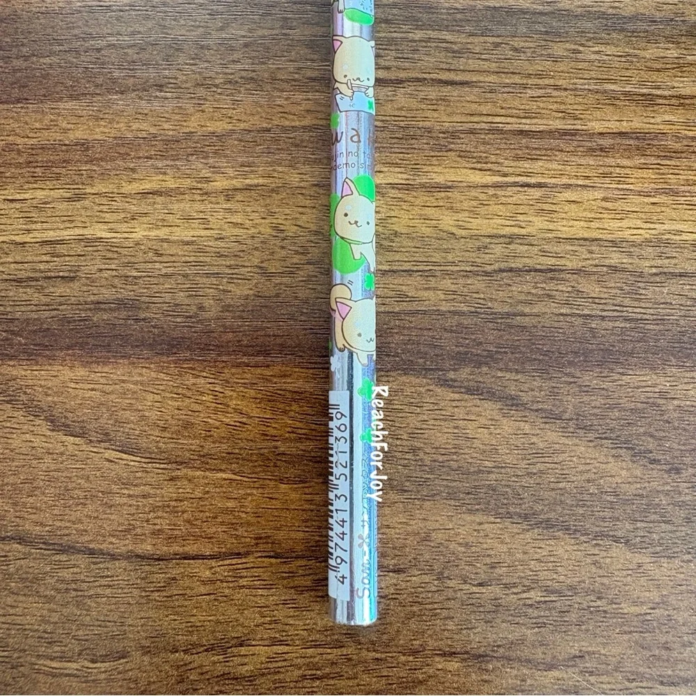 Iiwaken Pencil Shiba Pup San-X Made In Japan 2010 Silver And Green Clovers Dog